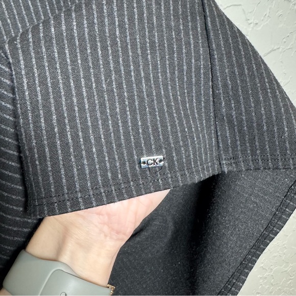 Calvin Klein Black Pinstripe Top XL - Picture 3 of 5